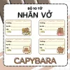 Nhãn vở sách giáo khoa siêu cute - Set 12 nhãn in tên giá rẻ chỉ 25k