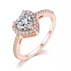 Nhẫn ZHOUYANG mạ vàng đính đá zircon đơn giản thời trang cho nữ 1