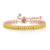 Nhẫn ZHOUYANG mạ vàng đính đá zircon đơn giản thời trang cho nữ