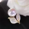 Nhẫn ZHOUYANG mạ vàng đính đá zircon đơn giản thời trang cho nữ 9