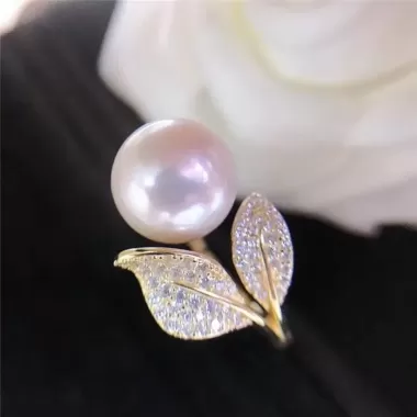 Nhẫn ZHOUYANG mạ vàng đính đá zircon đơn giản thời trang cho nữ 9 Nhẫn ZHOUYANG mạ vàng đính đá zircon đơn giản thời trang cho nữ 9