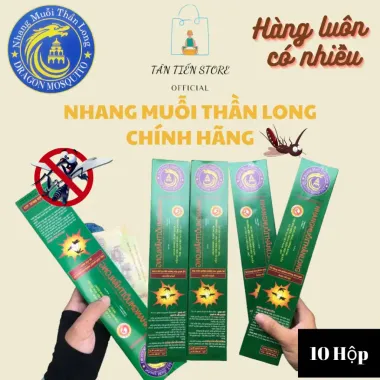 NHANG MUỖI THẦN LONG CHÍNH HÃNG SIÊU DIỆT GIÁ CỰC SỐC 59000Đ HỘP 3 3