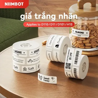 Niimbot Nhãn In Tên Dán Trắng Không Thấm Nước Tự Dính D11 D110 D101 H1S Giá Cực Tốt 106920đ