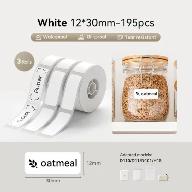 Niimbot Nhãn In Tên Dán Trắng Không Thấm Nước Tự Dính D11 D110 D101 H1S Giá Cực Tốt 106920đ