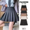 NITTY Váy ngắn nữ váy đen váy chữ A cạp cao phong cách Hàn Quốc 7