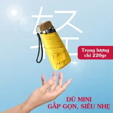 Ô Dù Gấp Gọn Chống Nắng UPF50+ Chính Hãng Giá 140k - Chống UV Cao Cấp 3