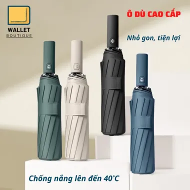 Ô Dù Tự Động Cao Cấp Chống Thấm Nước Cầm Tay 2 Chiều Cỡ Lớn Cho Xe Hơi - Giảm Giá