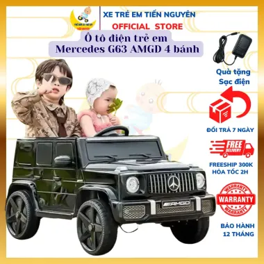 Ô Tô Điện G63 XGD 2023 Tự Lái, Điều Khiển Xa, 2 Động Cơ, Tải 40kg, Bluetooth Giá Shock 5