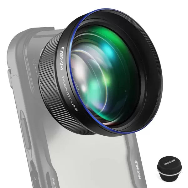 Hình ảnh sản phẩm Ống kính tele NEEWER 85MM HD cho vỏ lồng điện thoại có ren ống kính 17mm, LS-59