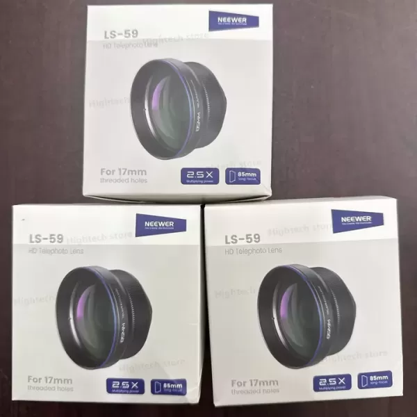 Cách gắn ống kính tele NEEWER 85mm HD vào vỏ lồng điện thoại có ren 17mm (LS-59)