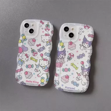 Ốp điện thoại hoạt hình Hello Kitty Thiết kế hoạt hình bằng kim loại trong suốt, Màu bạc sáng bóng cho oppo Realme 14PRO 12 5 C21Y C15 C75 NARZO50 C35 14 GT3 C65 11 C2 9PRO C63 7I C12 C55 13PROPLUS C20 5