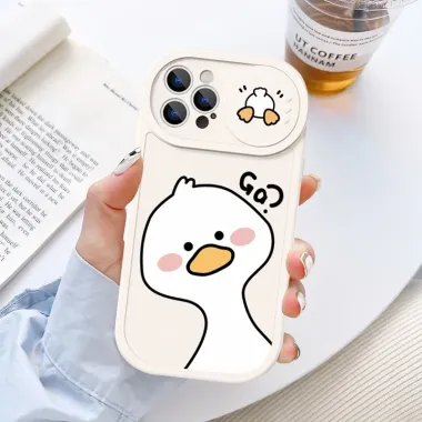 Ốp lưng iphone kute, ốp dễ thương vịt Vàng gấu happy 6/6splus/7/7plus/8/8plus/x/xs/11/12/13/14/pro/max/plus/promax