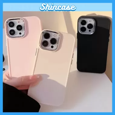 Ốp lưng iphone viền camera kim loại 6/6splus/7/7plus/8/8plus/x/xs/11/12/13/14/15/16/pro/max/plus/promax - Awifi R5-6 4
