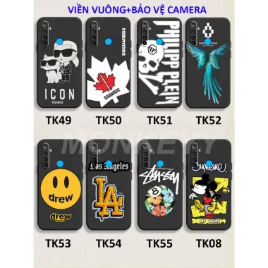 Ốp lưng Realme C35 C55 TPU viền vuông Drew DSQ Burlon giảm 35% chỉ 14760đ