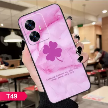 Ốp lưng Realme C55 in hình cỏ bốn lá, hoa kim cương dành cho nữ, ốp dẻo mềm giá rẻ 5