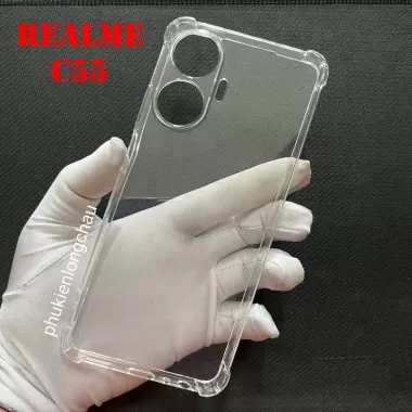 Ốp lưng Realme C55 in hình cỏ bốn lá, hoa kim cương dành cho nữ, ốp dẻo mềm giá rẻ 7