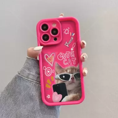 Ốp Lưng Realme C63 C61 C65S C53 C51 C65 4G C67 4G C55 C35 C33 C30 C21Y C20 C11 2021 C20A C25Y C30S C31 C21 Trường hợp điện thoại mèo dễ thương