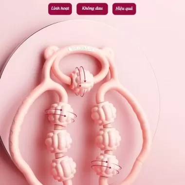 [Phoneuse] - Con lăn Massage Giảm đau cơ bắp Thư giãn mô sâu Vật lý Trị liệu tay Eo chân Con lăn toàn thân Máy mát xa Stick Shaft Cán 5