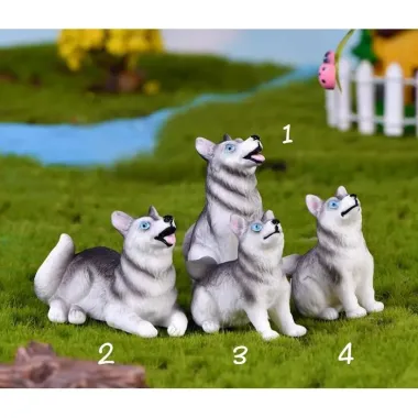 Phụ Kiện Trang Trí Tiểu Cảnh Chó Corgy Husky Đeo Nơ Cute - Giá Rẻ 10900đ