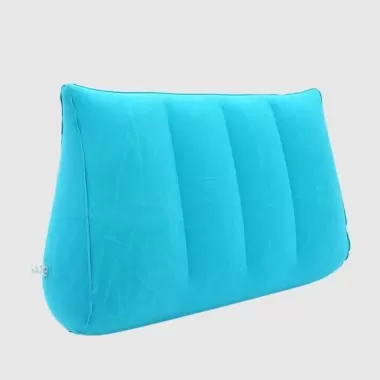 PICKIT Magic Cushion, Tam Giác Xi Lanh Nêm Xanh + Đen Gối Silicon, Cặp Đôi Quà Tặng Bơm Hơi PVC Đổ Xô Mềm Thư Giãn Đệm Nhà 8