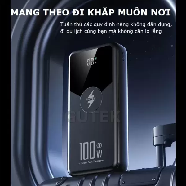 Trải nghiệm Pin dự phòng Gutek GT229 30 000 mAh trong các chuyến du lịch dài ngày