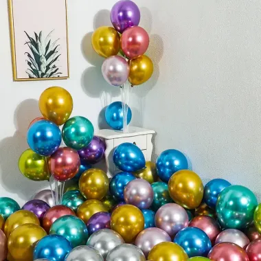Quả bóng bay siêu nhũ 10inch trang trí sinh nhật tiệc cưới giá rẻ chỉ 14900đ 4