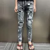 Quân jean nam Boy phố ASQ phối vảy sơn form chuẩn chất vải jean co dãn tốt mãu mới nhất cao cấp 3