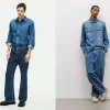 Quần Jean Nam Ống Rộng Phong Cách retro Mỹ