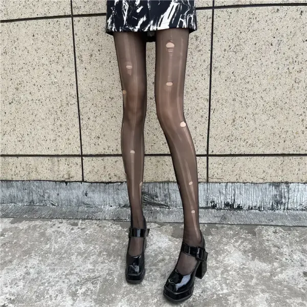 Cách lựa chọn và bảo quản quần tất nữ mỏng trong suốt hở đáy màu đen để luôn duyên dáng