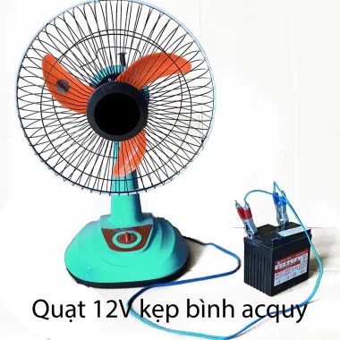 Quạt bàn B3 12V siêu bền, không kèm bình, giá chỉ 200k - Tiết kiệm 40k