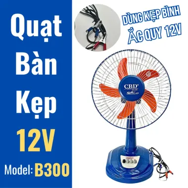 Quạt bàn B3 12V siêu bền, không kèm bình, giá chỉ 200k - Tiết kiệm 40k 5 Quạt bàn B3 12V siêu bền, không kèm bình, giá chỉ 200k - Tiết kiệm 40k 5