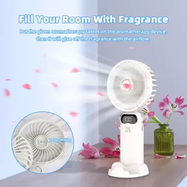 Quạt mini GOOJODOQ quạt cầm tay đa chức năng ba trong một có đế có thể tháo rời 9