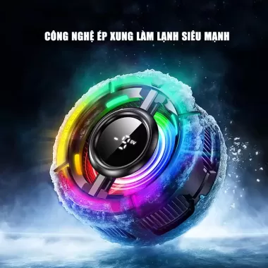 Quạt tản nhiệt điện thoại sò lạnh từ tính Memo CX15 Pro AI RGB Gaming thế hệ mới đóng băng bề mặt 6 Quạt tản nhiệt điện thoại sò lạnh từ tính Memo CX15 Pro AI RGB Gaming thế hệ mới đóng băng bề mặt 6