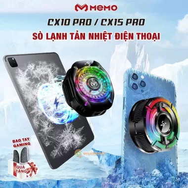 Quạt tản nhiệt điện thoại sò lạnh từ tính Memo CX15 Pro AI RGB Gaming thế hệ mới đóng băng bề mặt 8 Quạt tản nhiệt điện thoại sò lạnh từ tính Memo CX15 Pro AI RGB Gaming thế hệ mới đóng băng bề mặt 8