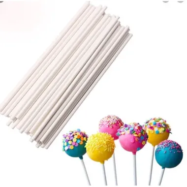 Que Cắm Kẹo Mút, Bánh Kem, Socola Cán Nhựa Siêu Rẻ 13000đ/Gói 100 Que 5