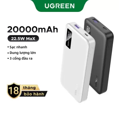 Sạc dự phòng  UGREEN 20000mAh/10000mAh PD20W Sạc nhanh cho điện thoại Android|Bảo hành 18 tháng 1
