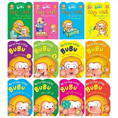 Sách - Bé tự học cùng Bubu - Tập viết, tập tô màu, tập viết số và làm toán 3