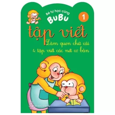 Sách - Bé tự học cùng Bubu - Tập viết, tập tô màu, tập viết số và làm toán 4