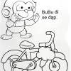 Sách - Bé tự học cùng Bubu - Tập viết, tập tô màu, tập viết số và làm toán 6