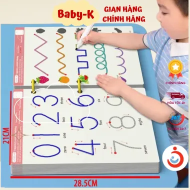 Sách Tô Vẽ Thông Minh Xóa Được - Rèn Trí Tuệ Cho Bé - Khổ Rộng + 6 Bút 85k