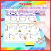 Sách Tô Vẽ Thông Minh Xóa Được - Rèn Trí Tuệ Cho Bé - Khổ Rộng + 6 Bút 85k 6