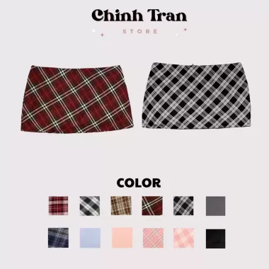 [sẵn] ???? ???? ????? • CHÂN VÁY NGẮN LƯNG THẤP PHONG CÁCH Y2K SIÊU HOT (nhận may theo số đo) [FSS] 4