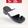 [Sẵn 37,38 - mô tả] ORDER ~ SEXY M Dép xỏ ngón da trơn đế bánh mì dành cho nữ mùa hè mặc ngoài thời trang 6