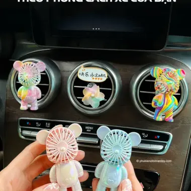 Sáp Thơm Gấu Kẹp Cute Kẹp Cửa Gió, Mùi Thơm Không Khí Thông Hấp Thoáng &amp; Tươi Mẹo 6