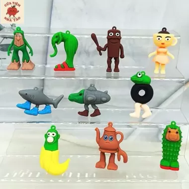 Sét 12 nhận vật Tung Tung Tung Sahur Nhân vật hành động PVC Búp bê đồ chơi cho trẻ em Quà tặng-The Pooh 4