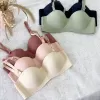 Set 3 áo lót nữ đúc su cúp ngang nâng ngực đệm bàn tay dày 2cm mã 17 Bra Áo Ngực Cúp Ngực 1