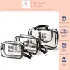 Set 3 túi trong suốt đựng đồ, mỹ phẩm du lịch thời trang 4