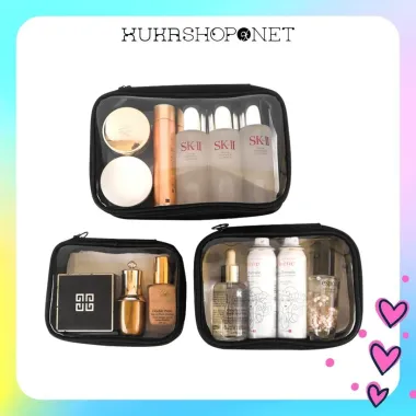 Set 3 túi trong suốt đựng đồ, mỹ phẩm du lịch thời trang 5 Set 3 túi trong suốt đựng đồ, mỹ phẩm du lịch thời trang 5