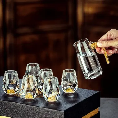 Set 6 Ly Uống Rượu Pha Lê Vàng 24K - Giảm 20% còn 100000đ 1