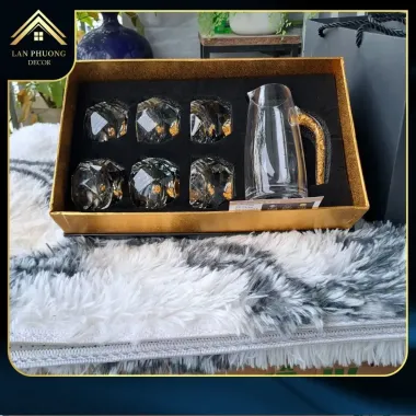 Set 6 Ly Uống Rượu Pha Lê Vàng 24K - Giảm 20% còn 100000đ 3
